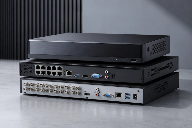 تصویری از تفاوت DVR و NVR